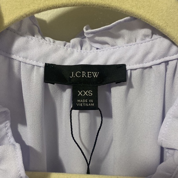 NWOT! J. Crew Ruffle tie-neck top - Picture 4 of 7